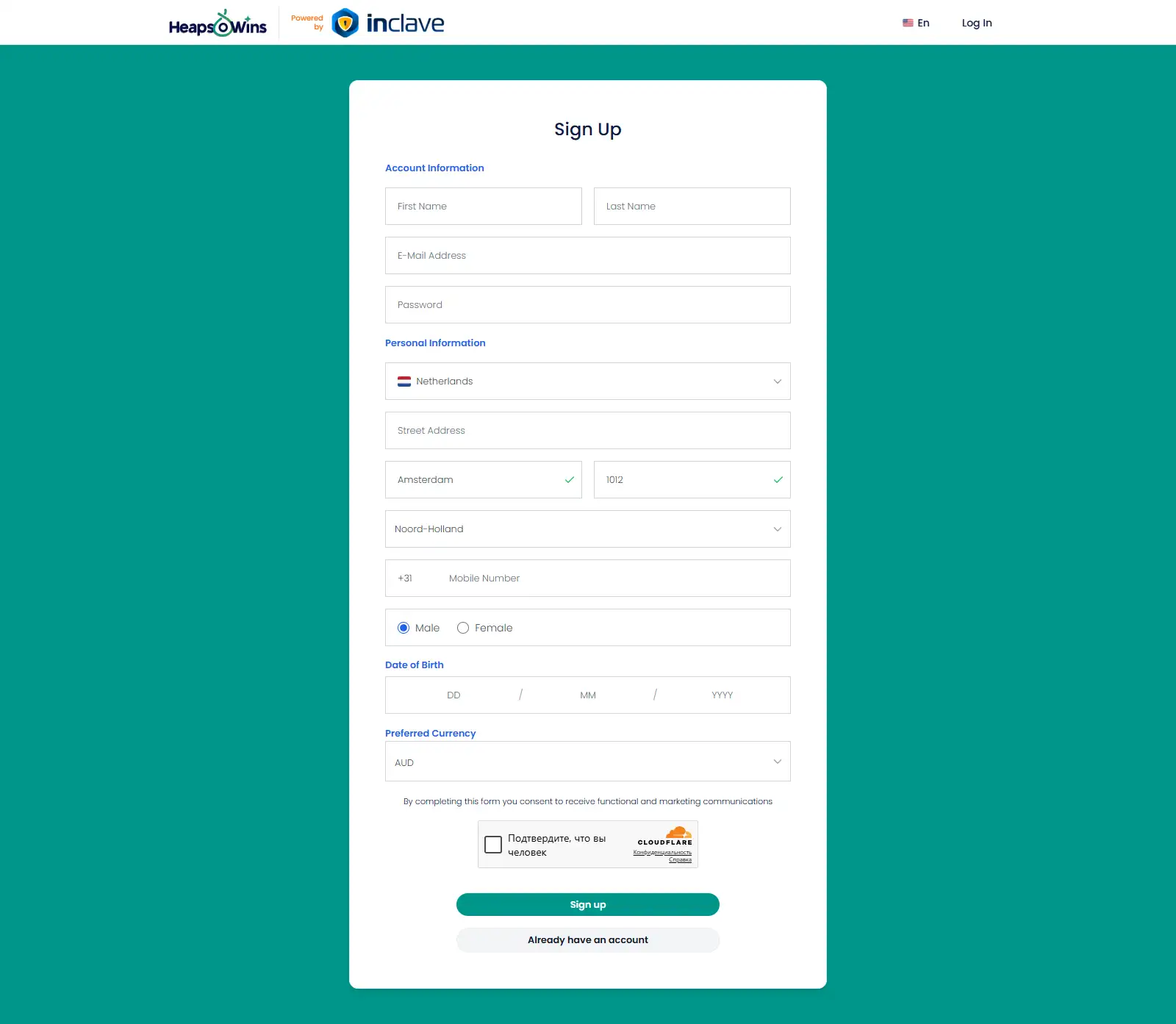 Heaps O Wins Registration & KYC Australia: Account Guide